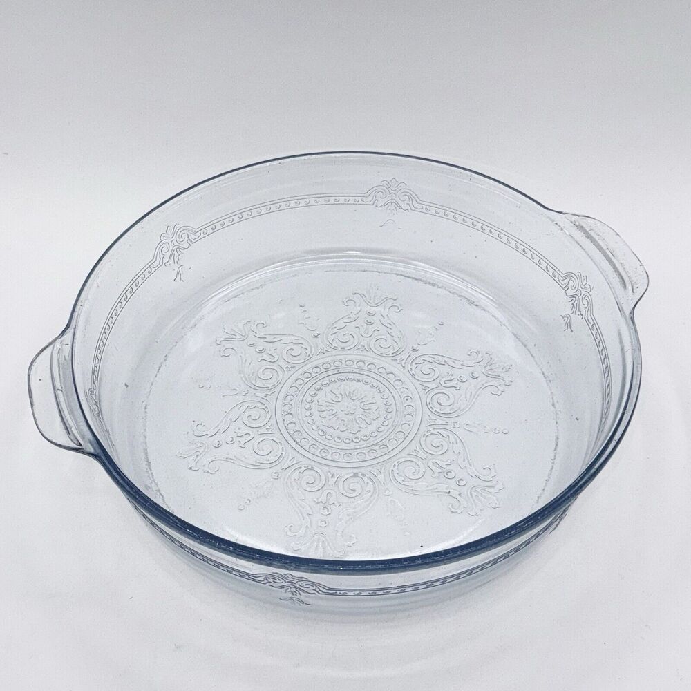 Vintage Fire King Philbe Blue Sapphire Large Round Casserole Dish 10 3/4"